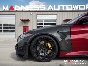 Alfa Romeo Giulia GTAm Style Front Fenders - Carbon Fiber - Raw Finish